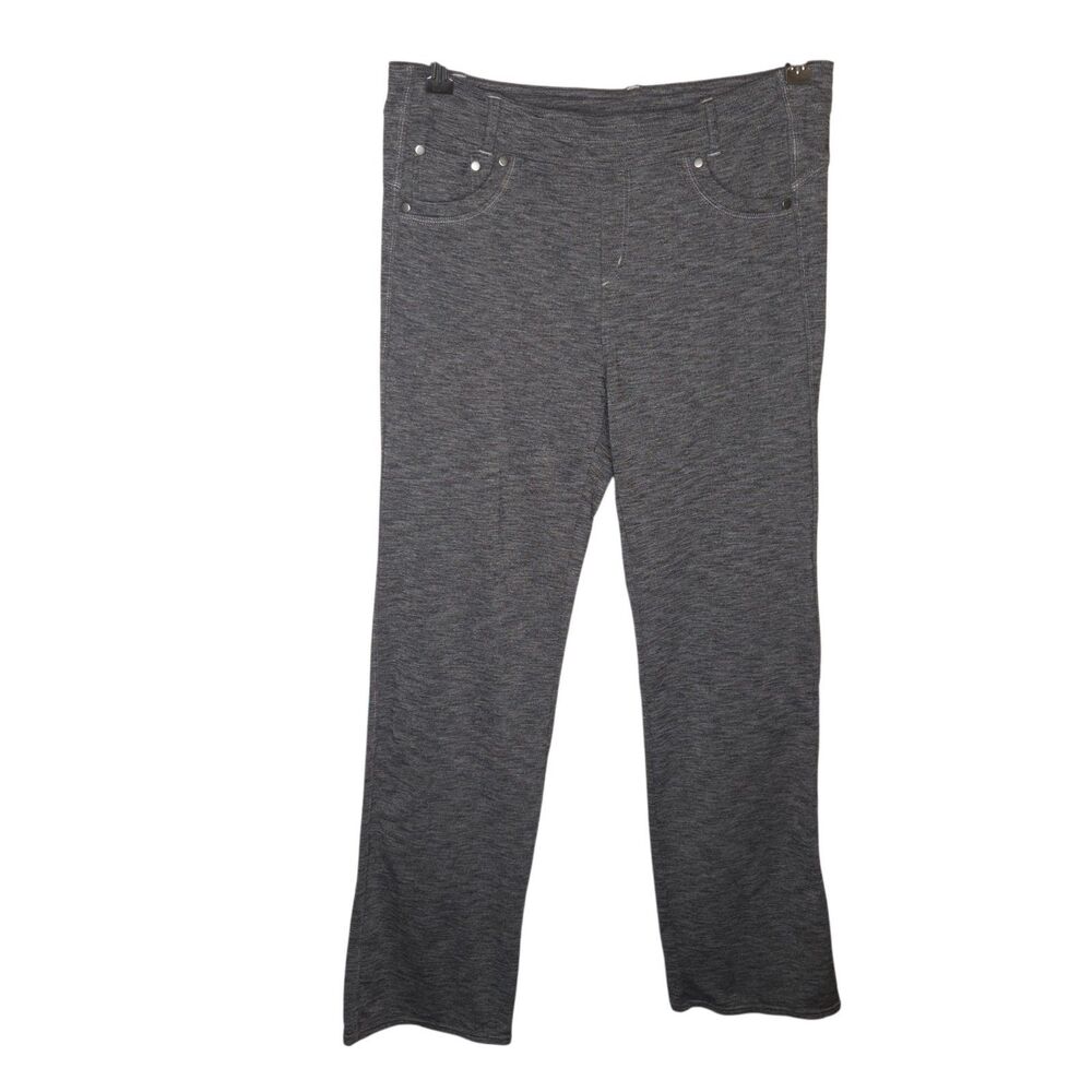 KÜHL Mova Heathered Charcoal Gray Stretch Pants Women’s Size 12 Short